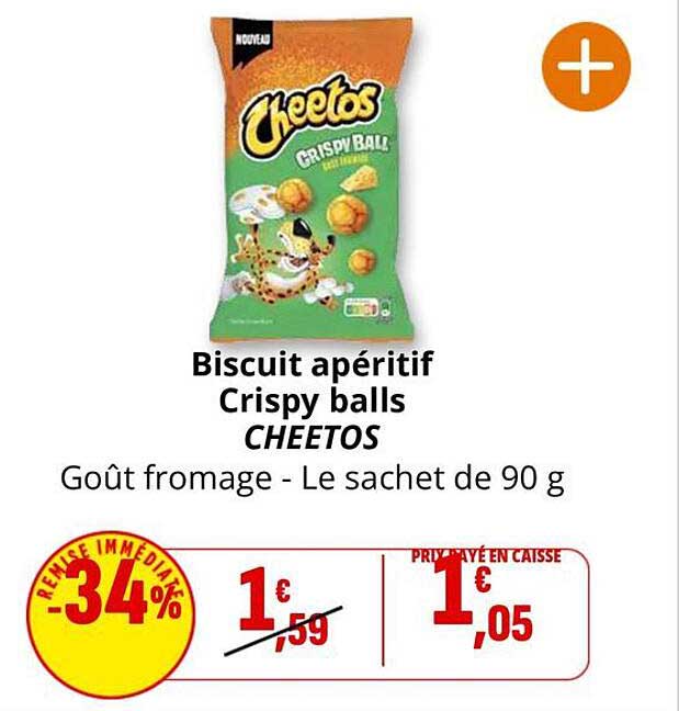 Biscuit apéritif Crispy balls CHEETOS