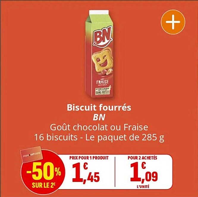 Biscuit fourrés BN