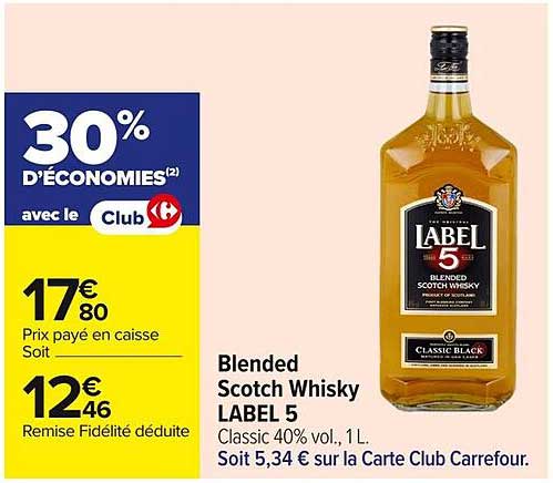 Blended Scotch Whisky LABEL 5