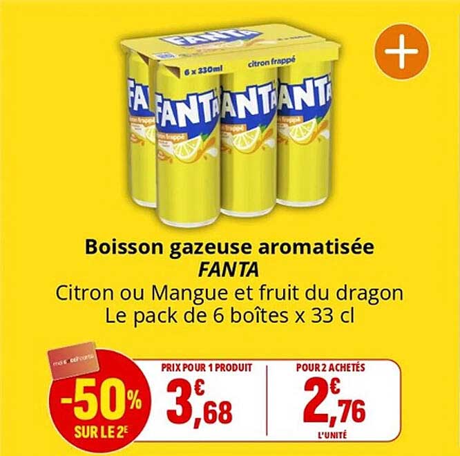 Boisson gazeuse aromatisée FANTA