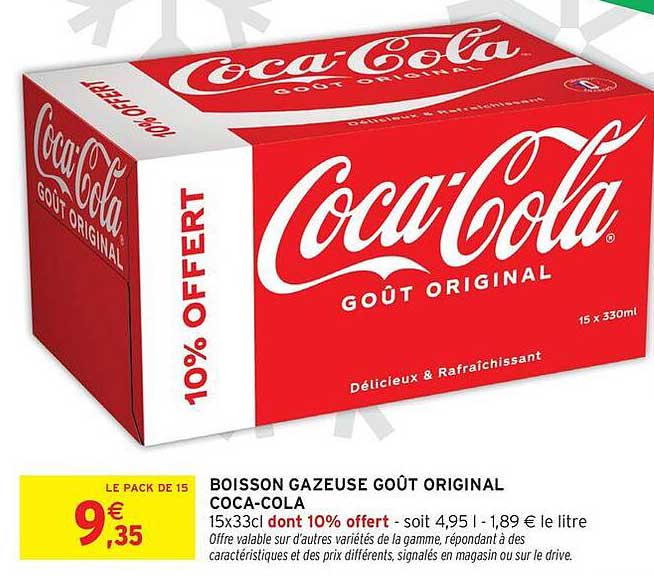 BOISSON GAZEUSE GOÛT ORIGINAL COCA-COLA