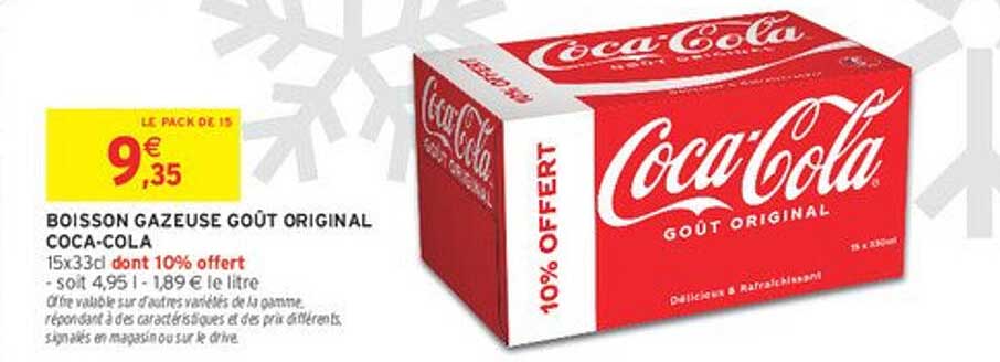 BOISSON GAZEUSE GOÛT ORIGINAL COCA-COLA