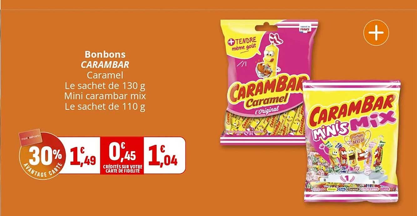 Bonbons CARAMBAR Caramel