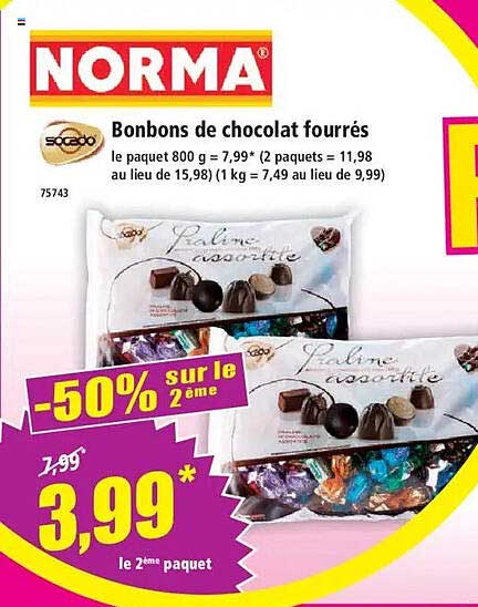 Bonbons de chocolat fourrés