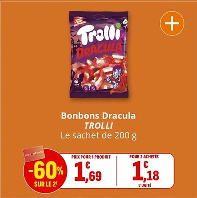Bonbons Dracula TROLLI Le sachet de 200 g