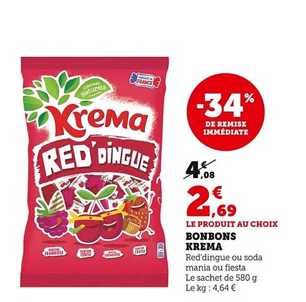 BONBONS KREMA RED'DINGUE