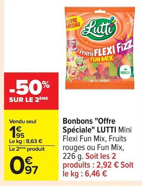 Bonbons "Offre Spéciale" LUTTI Mini Flexi Fun Mix