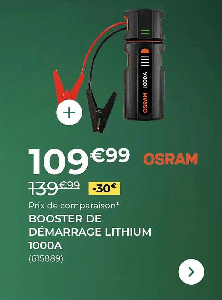 BOOSTER DE DÉMARRAGE LITHIUM 1000A