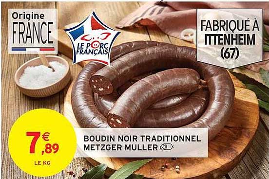 BOUDIN NOIR TRADITIONNEL METZGER MULLER