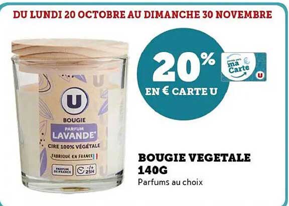 BOUGIE VÉGÉTALE 140G