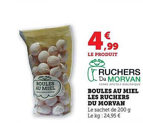BOULES AU MIEL LES RUCHERS DU MORVAN
