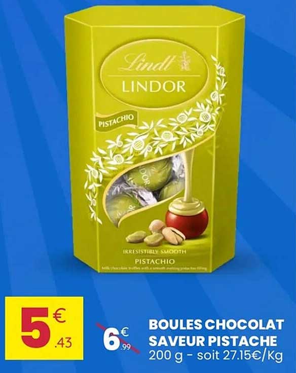 BOULES CHOCOLAT SAVEUR PISTACHE