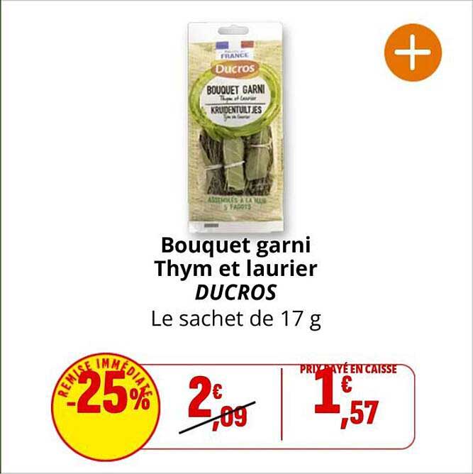 Bouquet garni Thym et laurier DUCROS
