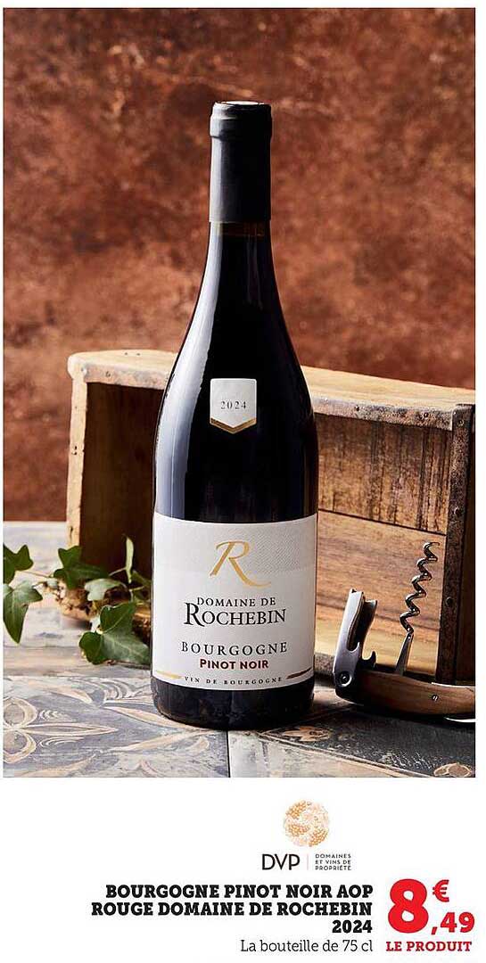 BOURGOGNE PINOT NOIR AOP ROUGE DOMAINE DE ROCHEBIN 2024