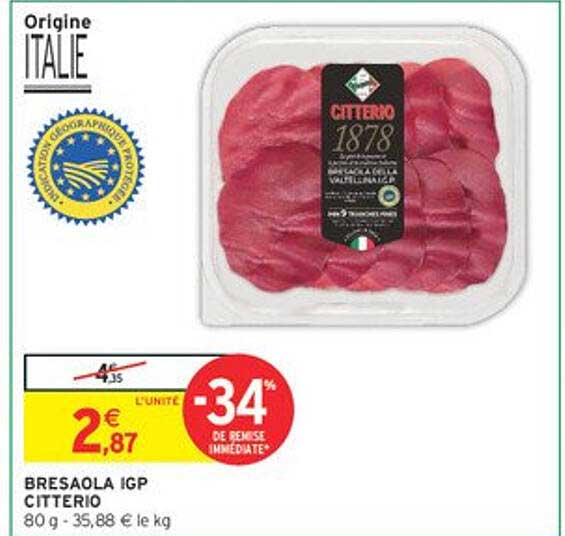 BRESAOLA IGP CITTERIO