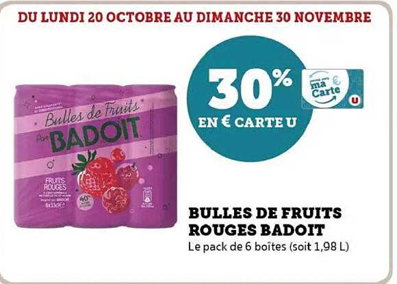 BULLES DE FRUITS ROUGES BADIOIT
