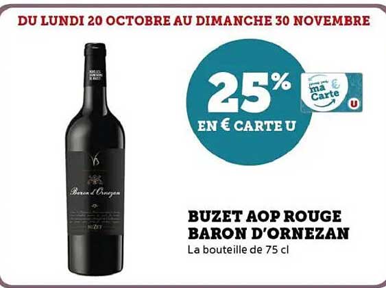 BUZET AOP ROUGE BARON D'ORNEZAN