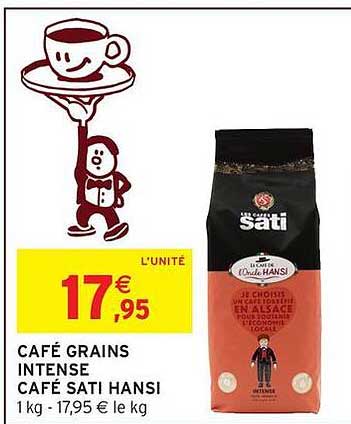 CAFÉ GRAINS INTENSE CAFÉ SATI HANSI