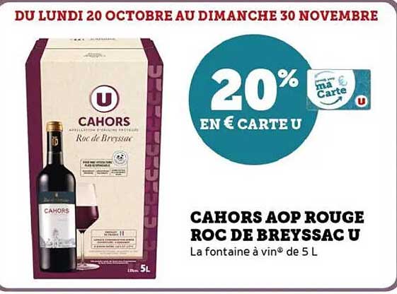 Cahors AOP Rouge Roc de Breyssac U