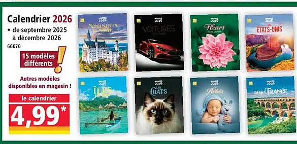 Calendrier 2026