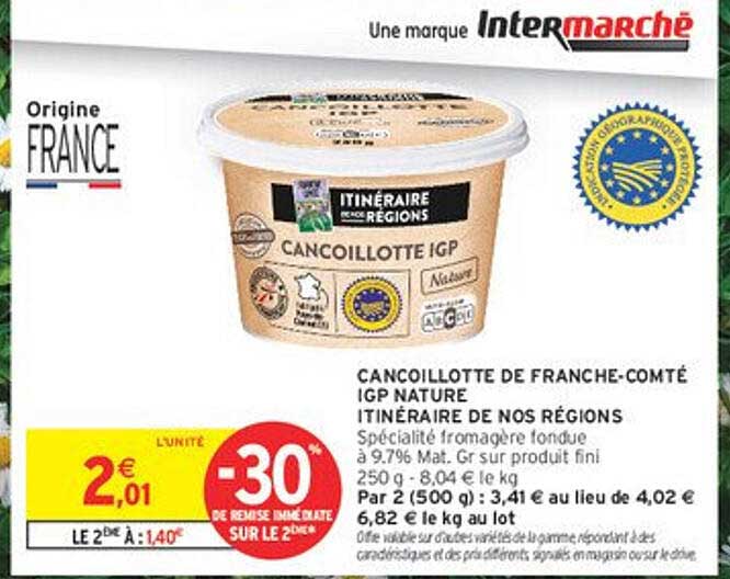 Cancoillotte de Franche-Comté IGP Nature