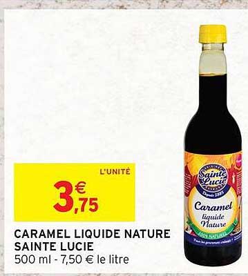 CARAMEL LIQUIDE NATURE SAINTE LUCIE