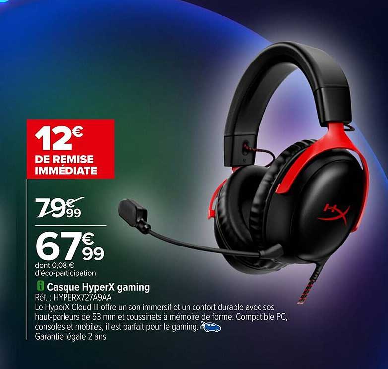 Casque HyperX gaming