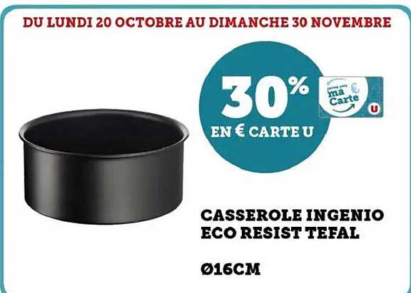 CASSEROLE INGENIO ECO RESIST TEFAL Ø16CM