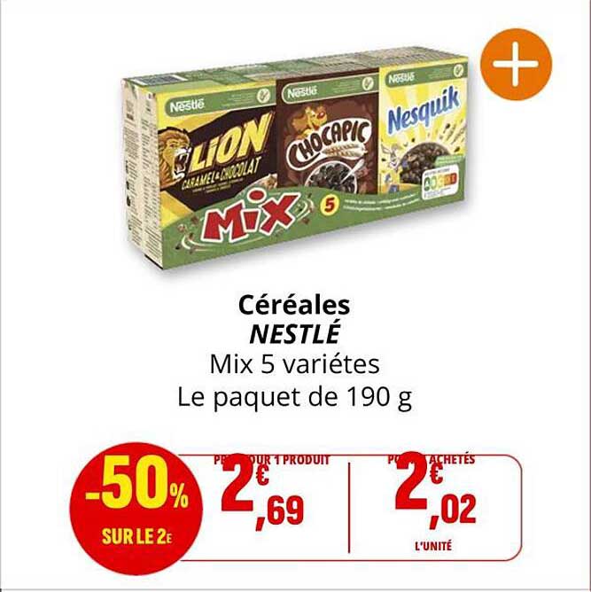 Céréales NESTLÉ Mix 5 variétés
