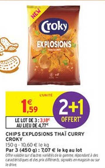 CHIPS EXPLOSIONS THAÏ CURRY CROKY