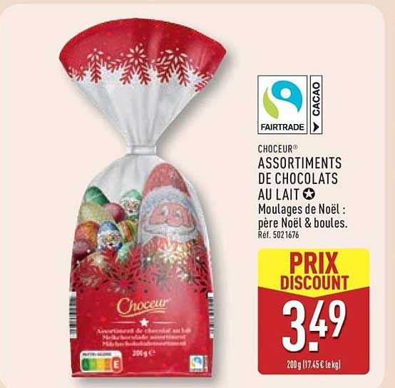 CHOCoeur® ASSORTIMENTS DE CHOCOLATS AU LAIT