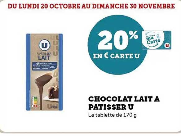 CHOCOLAT LAIT A PATISSER U