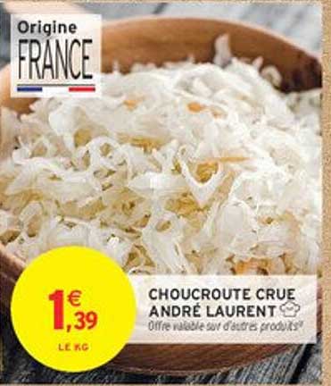 CHOUCROUTE CRUE ANDRÉ LAURENT