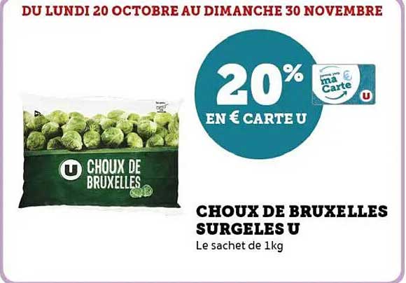 CHOUX DE BRUXELLES SURGELÉS U