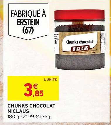 CHUNKS CHOCOLAT NICLAUS