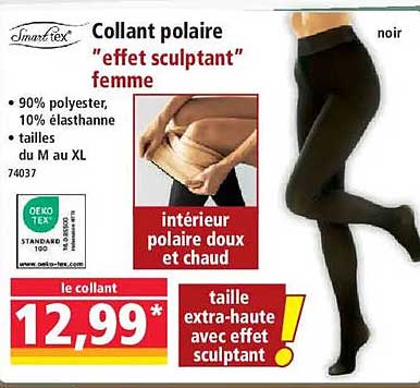 Collant polaire "effet sculptant" femme