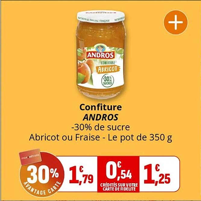 Confiture ANDROS -30% de sucre