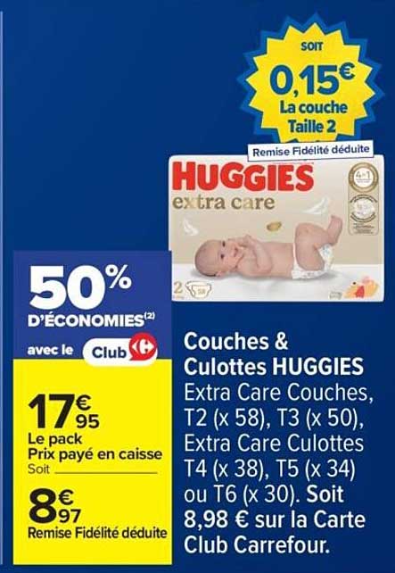 Couches & Culottes HUGGIES Extra Care