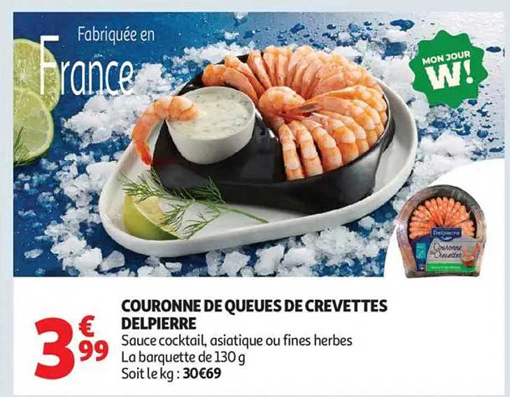 COURONNE DE QUEUES DE CREVETTES DELPIERRE