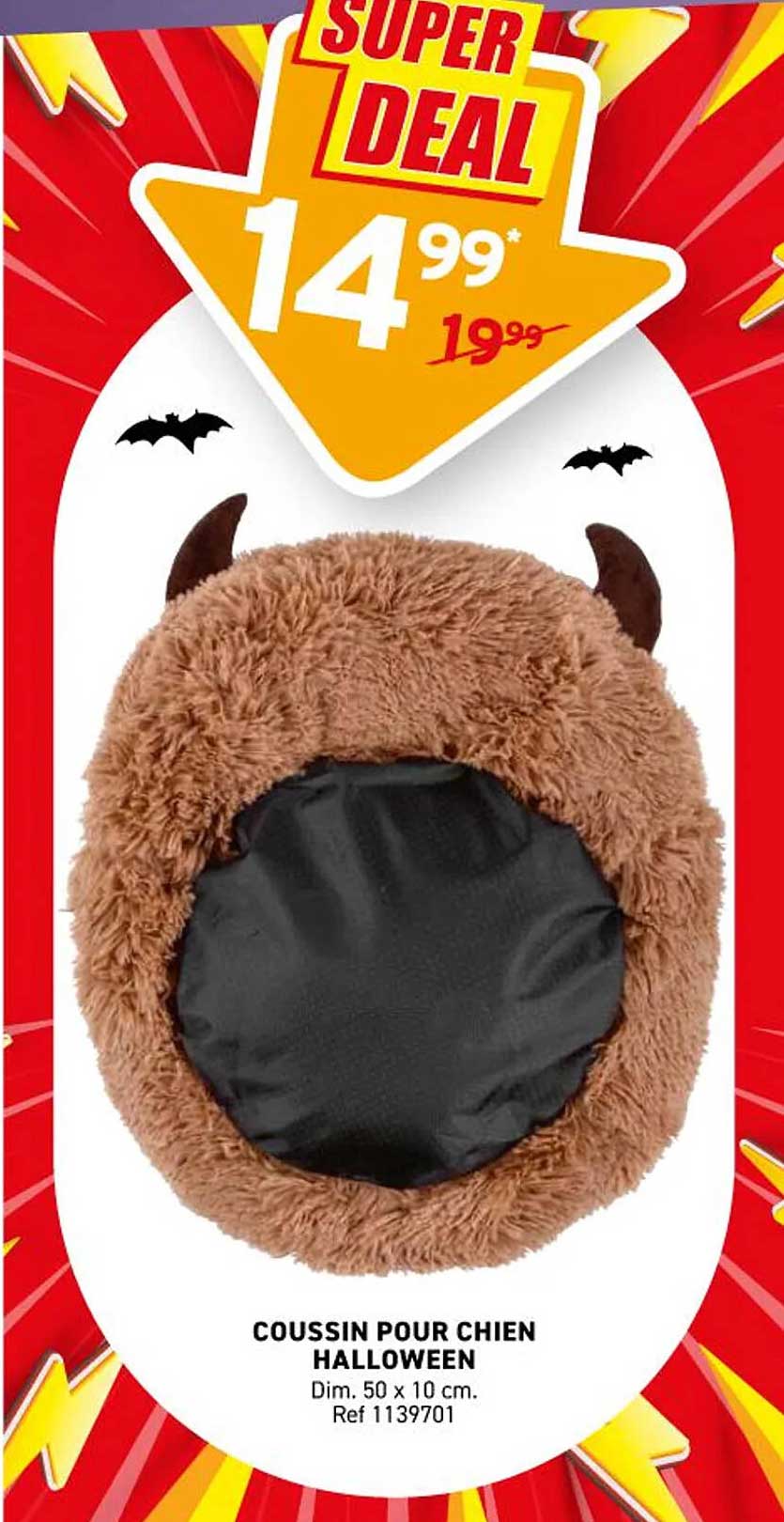COUSSIN POUR CHIEN HALLOWEEN