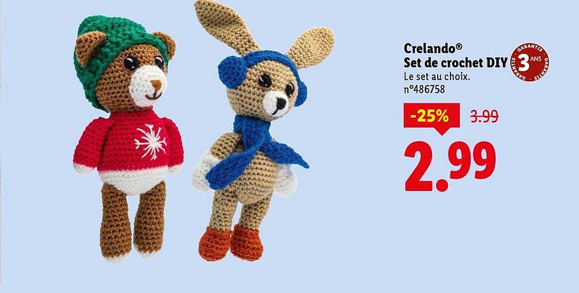 Crelando® Set de crochet DIY