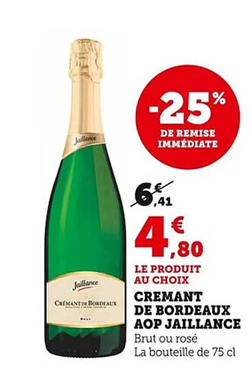 CREMANT DE BORDEAUX AOP JAILLANCE