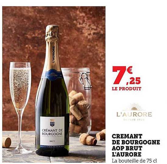 CREMANT DE BOURGOGNE AOP BRUT L'AURORA