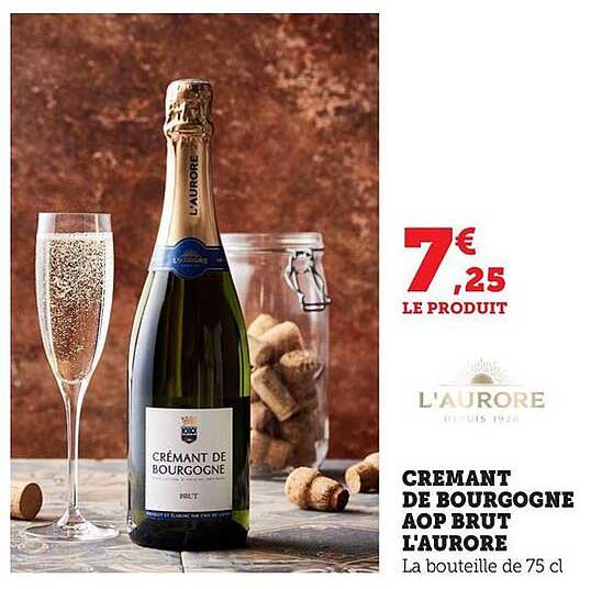 CREMANT DE BOURGOGNE AOP BRUT L'AURORE