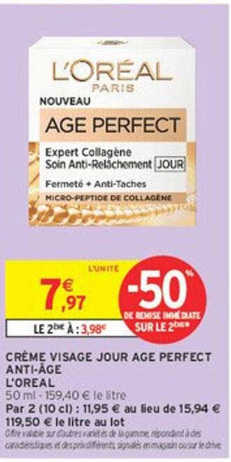 CREME VISAGE JOUR AGE PERFECT ANTI-AGE
