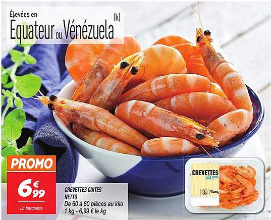 CREVETTES CUITES NETTO