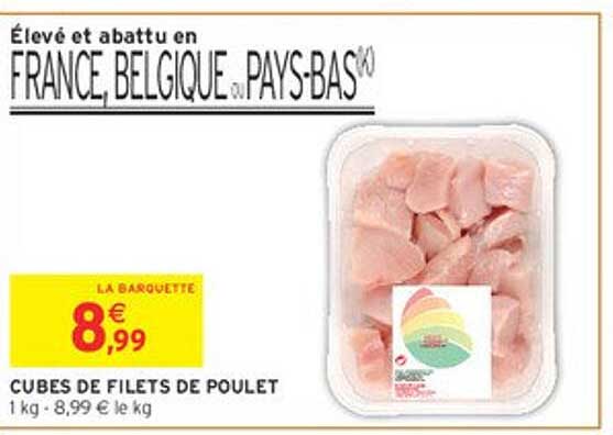 CUBES DE FILETS DE POULET