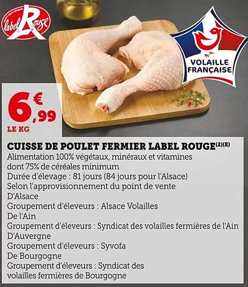 CUISSE DE POULET FERMIER LABEL ROUGE