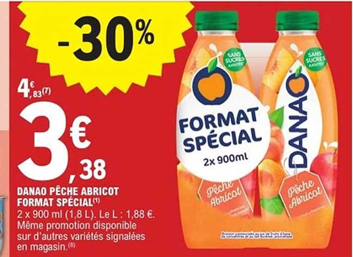 DANAO PÊCHE ABRICOT FORMAT SPÉCIAL