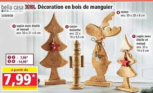 Décoration en bois de mangurier